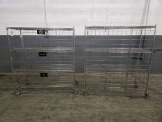 (2) Portable Steel Racks