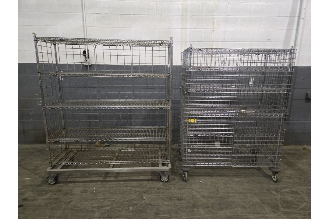 (2) Portable Steel Storage Racks - Image 1 of 7