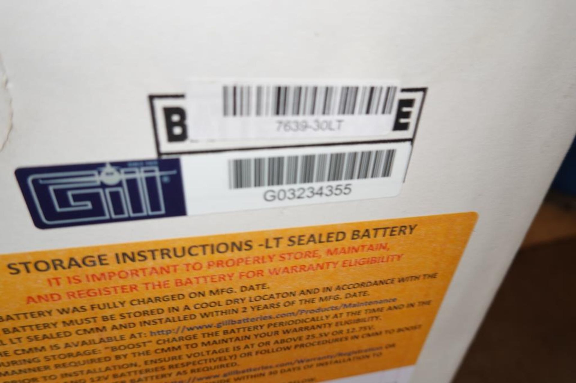 GILL LT Aircraft Battery, NEW In Unopened Box - Image 6 of 8
