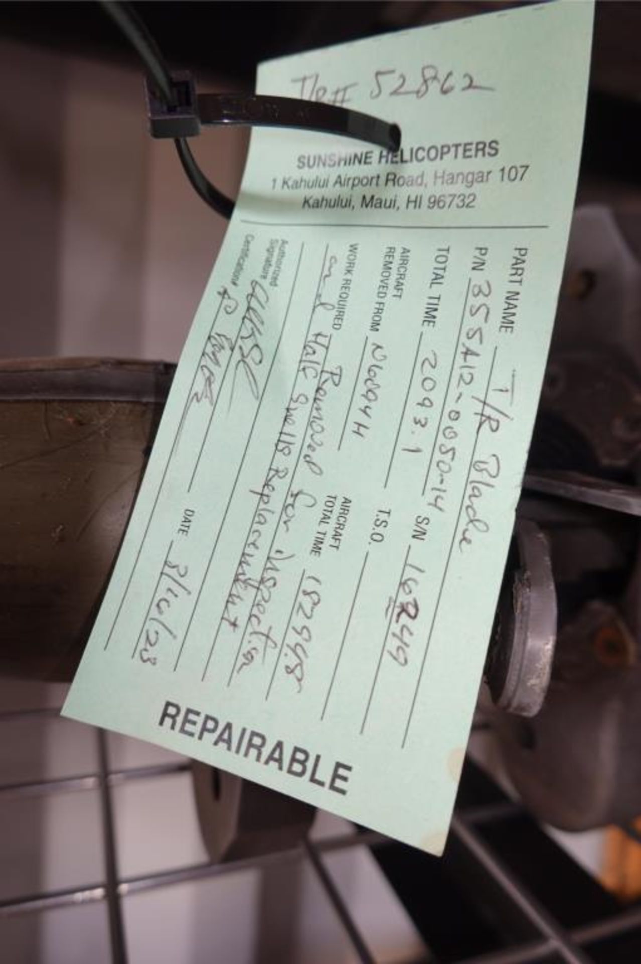 Tail Rotor Blade (AS350BA/FX) - Image 9 of 9