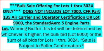 BULK SALE - LOTS 1 THRU 3024
