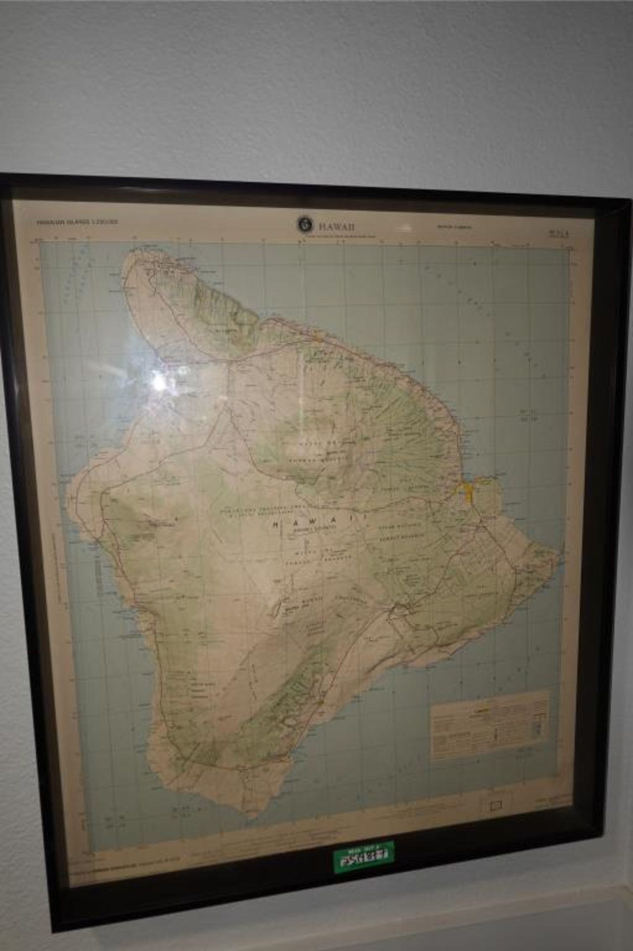 Framed Raised Island Maps - Image 2 of 6