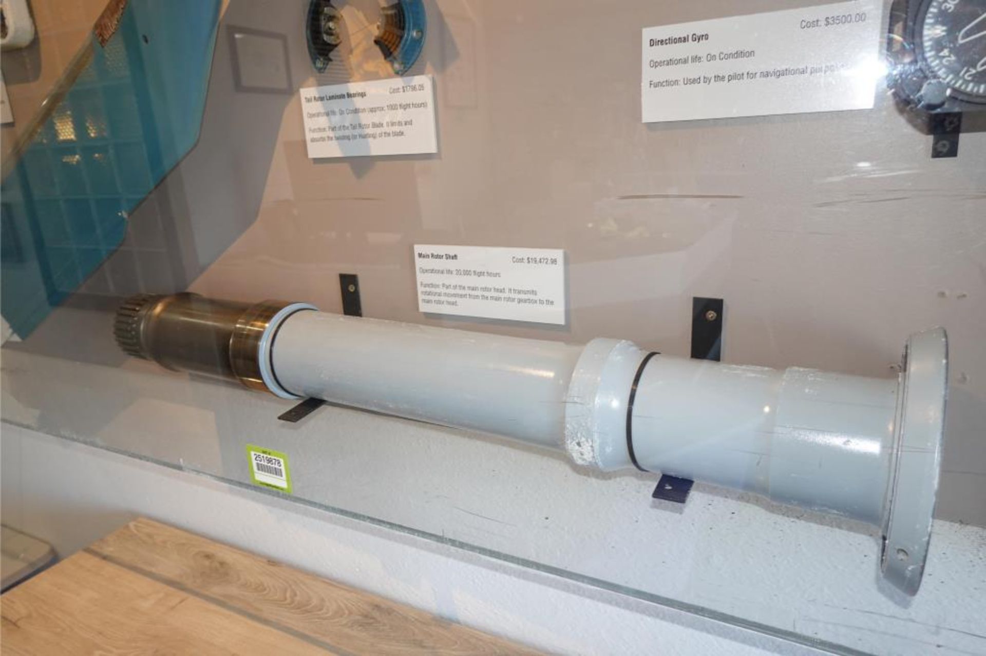 Retired Helicopter Parts Display Cabinet - Image 6 of 19