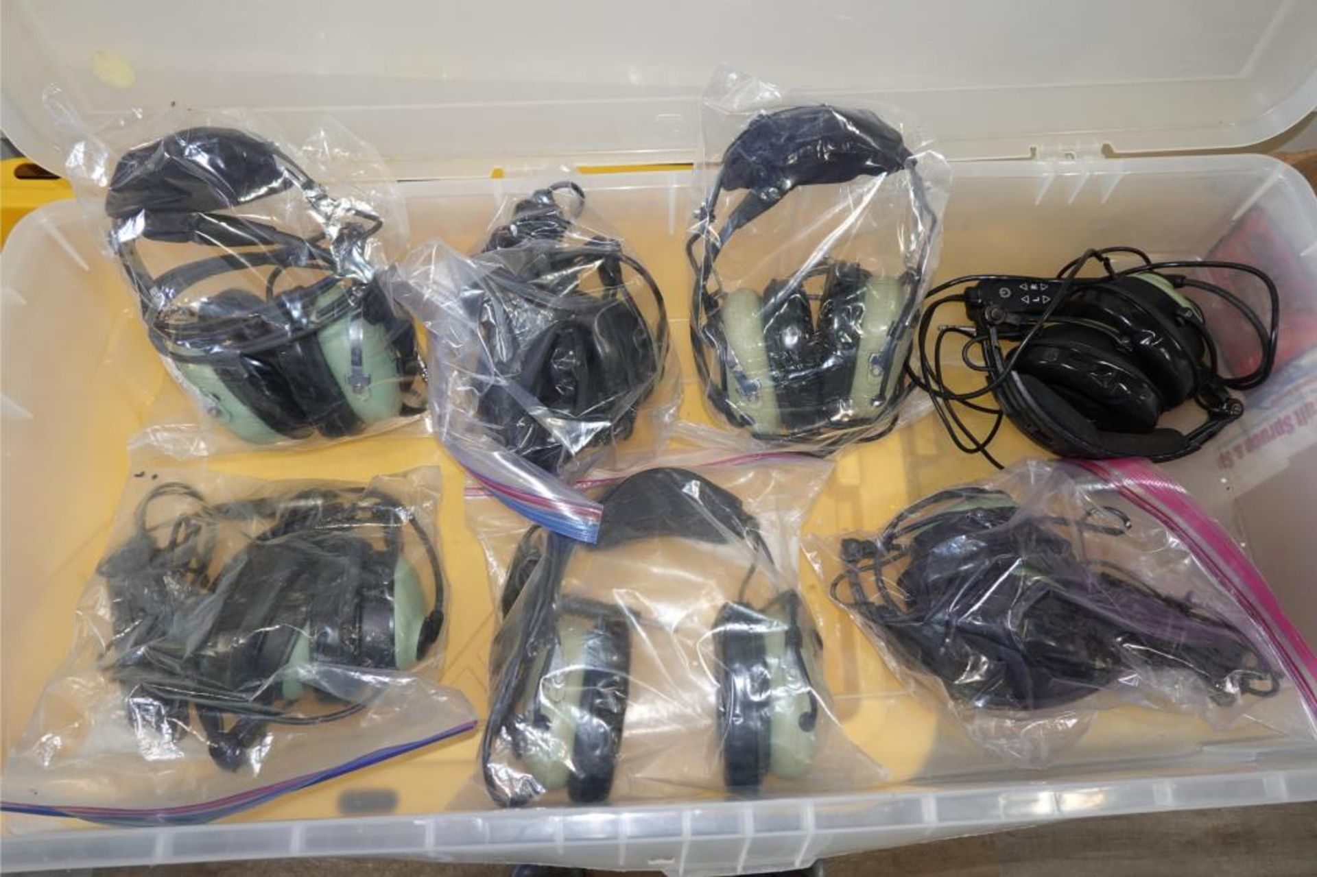 David Clark Helicopter Aviation Head Sets - Image 2 of 7