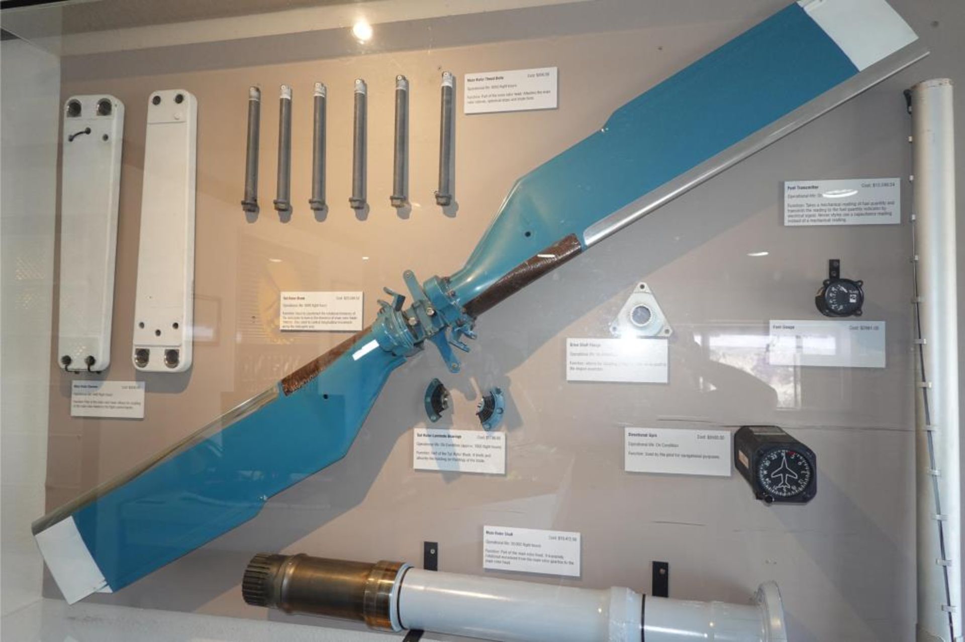 Retired Helicopter Parts Display Cabinet - Image 4 of 19