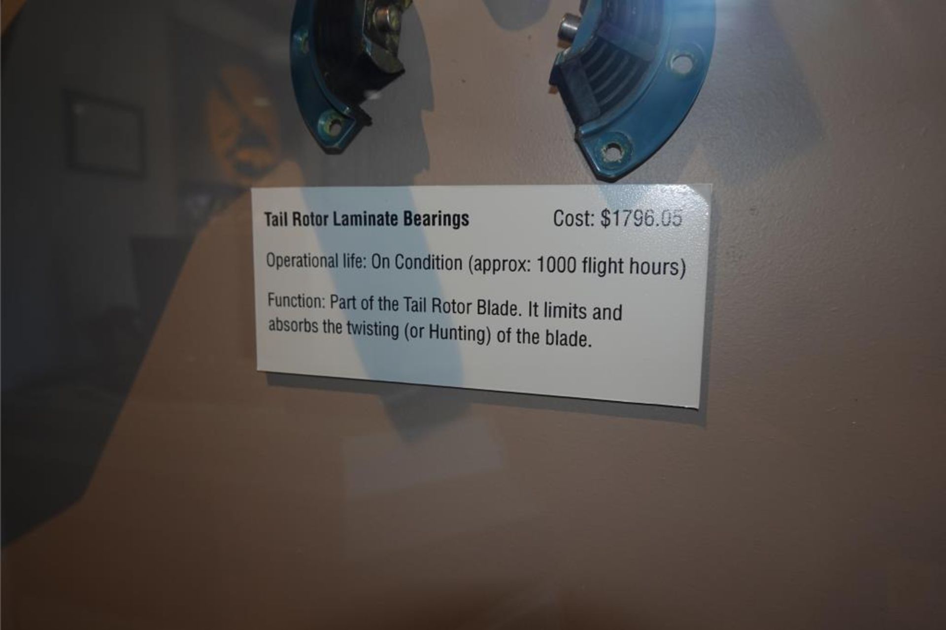 Retired Helicopter Parts Display Cabinet - Image 5 of 19
