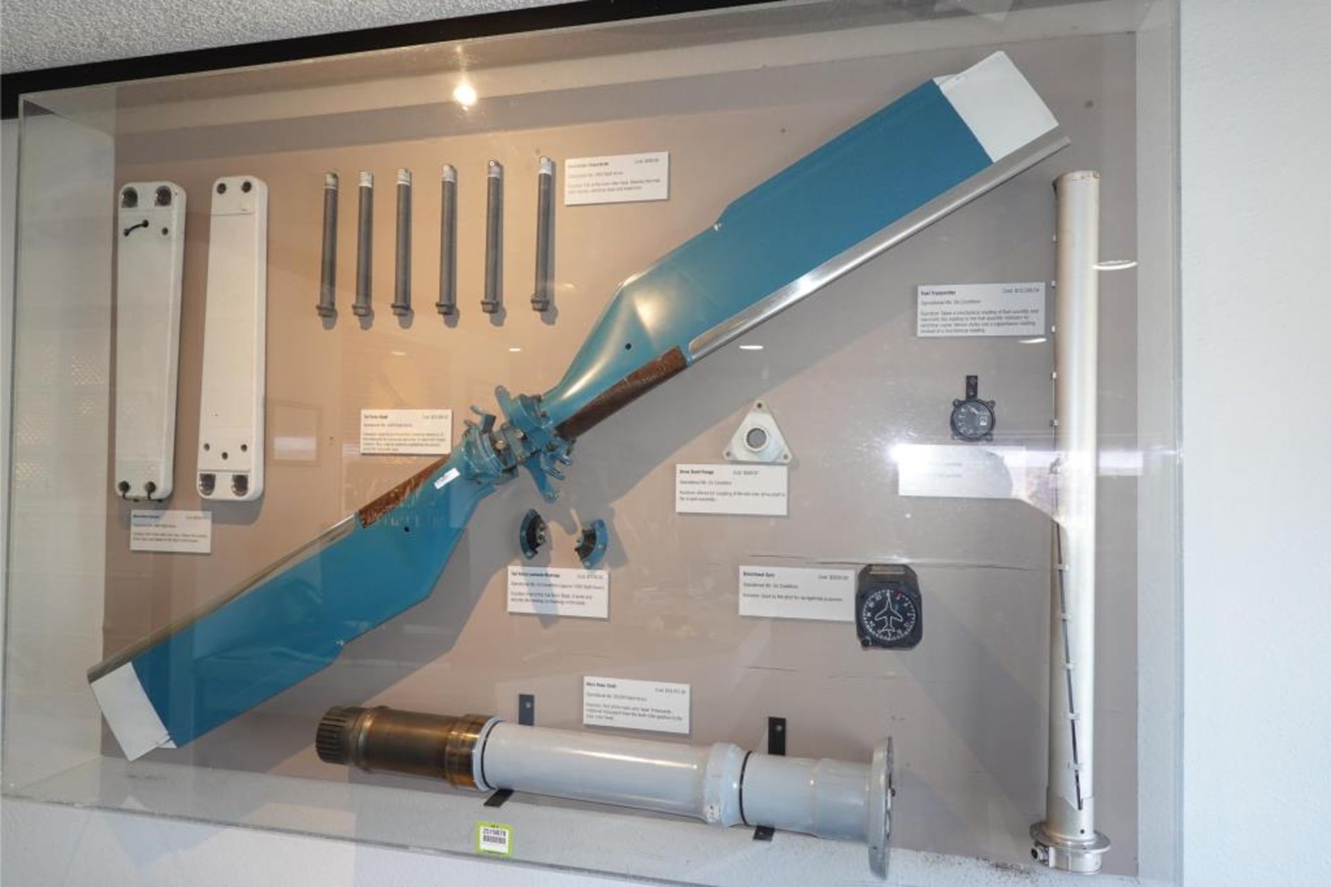 Retired Helicopter Parts Display Cabinet - Image 3 of 19