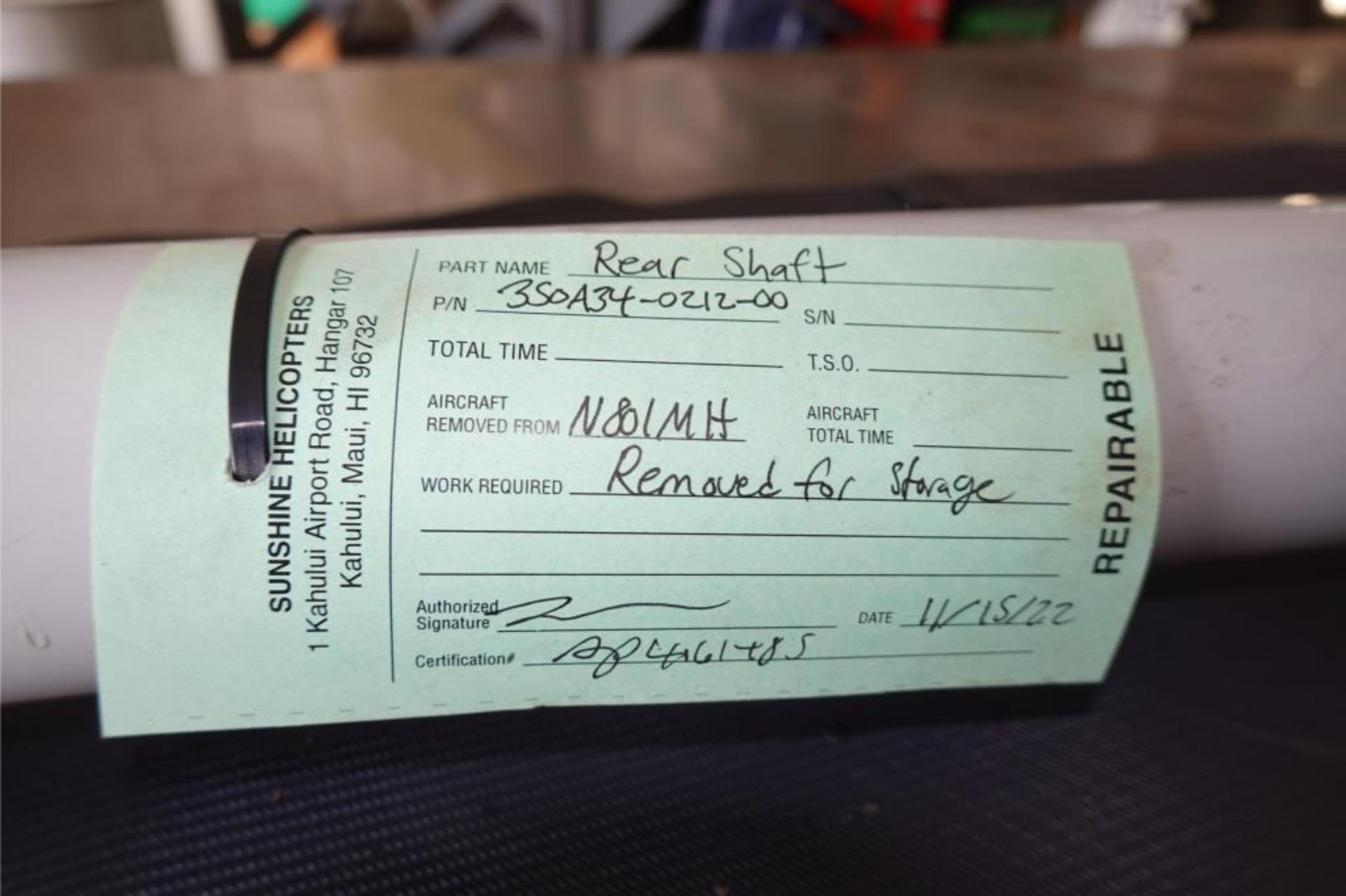 Rear Tail Rotor Shaft - Image 11 of 11