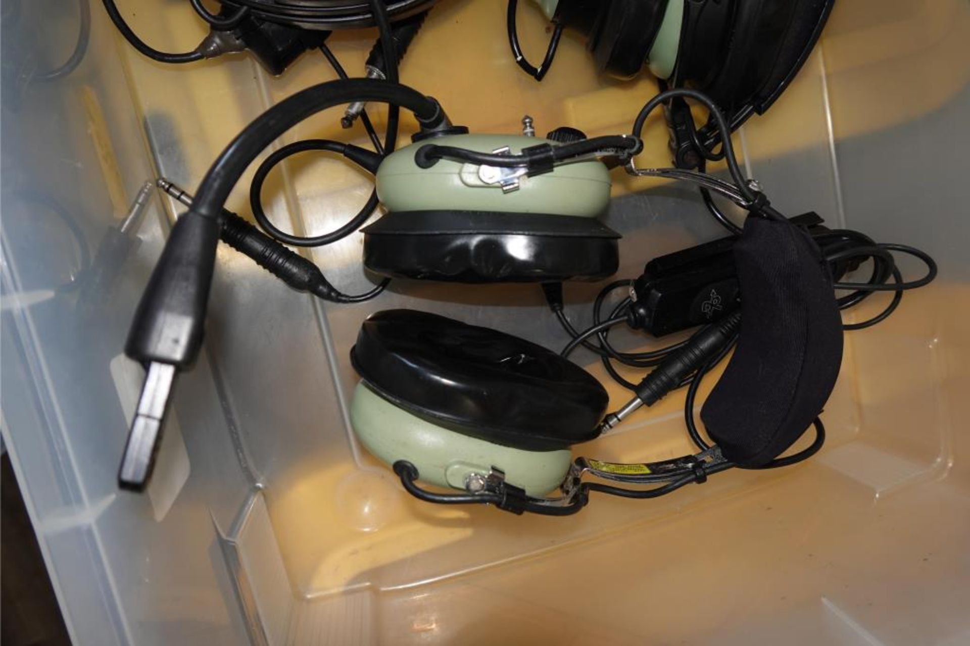 David Clark Helicopter Aviation Head Sets - Image 3 of 6