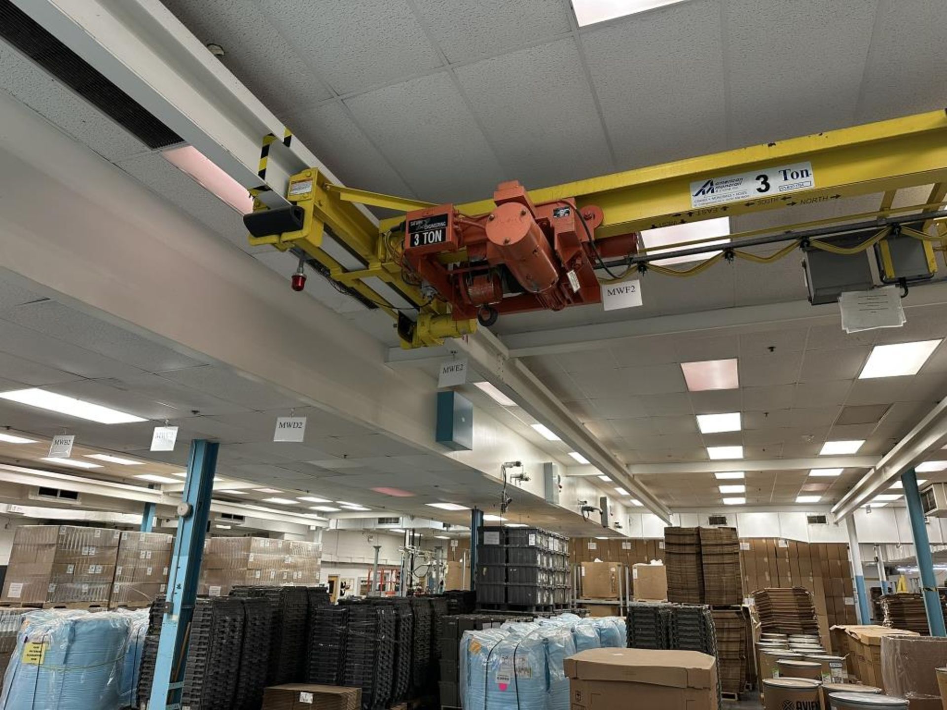 American Monorail 3-Ton Overhead Crane - Image 3 of 4