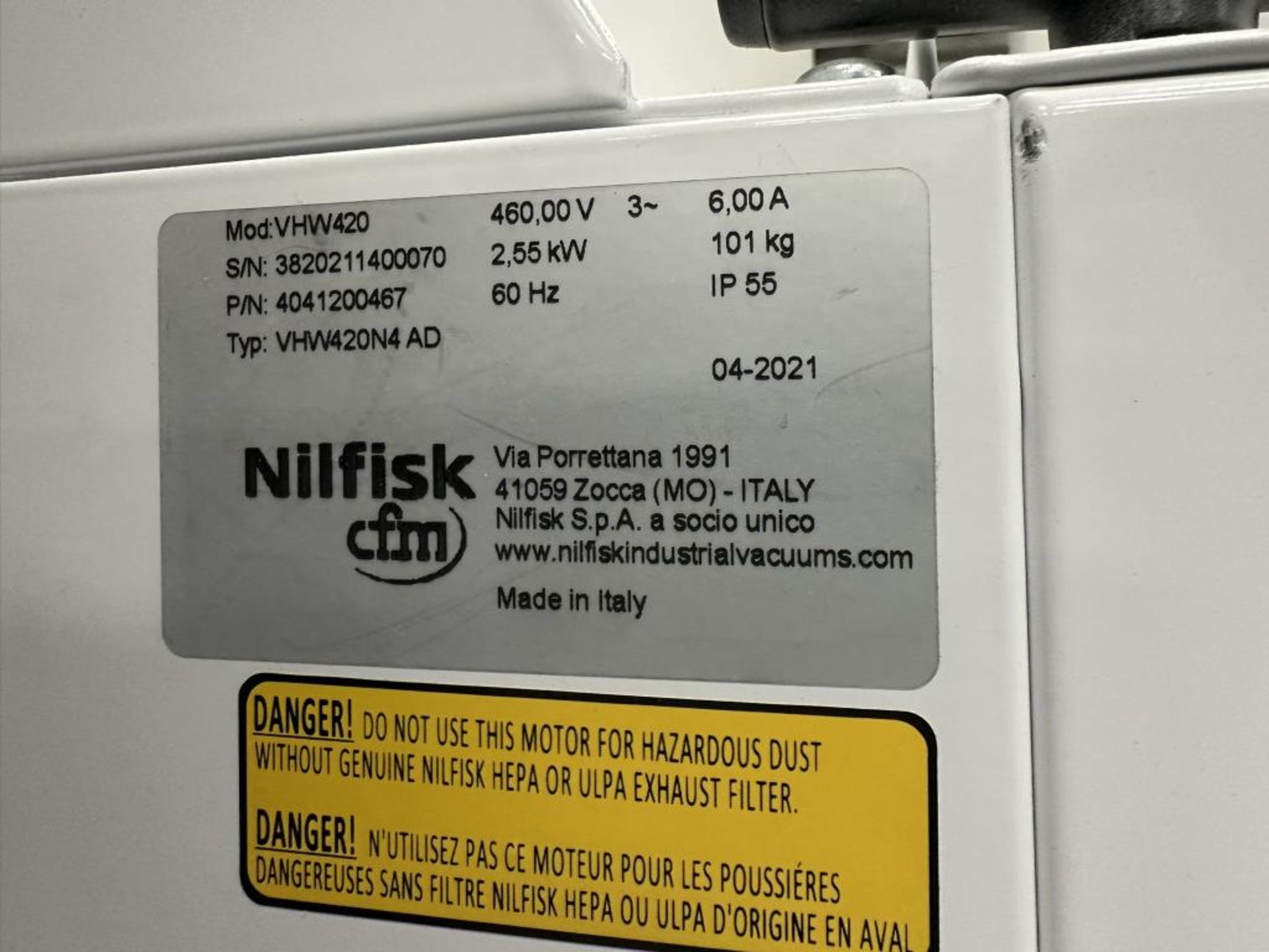 Nilfisk VHW420 Industrial Vacuum Cleaner - Image 5 of 5