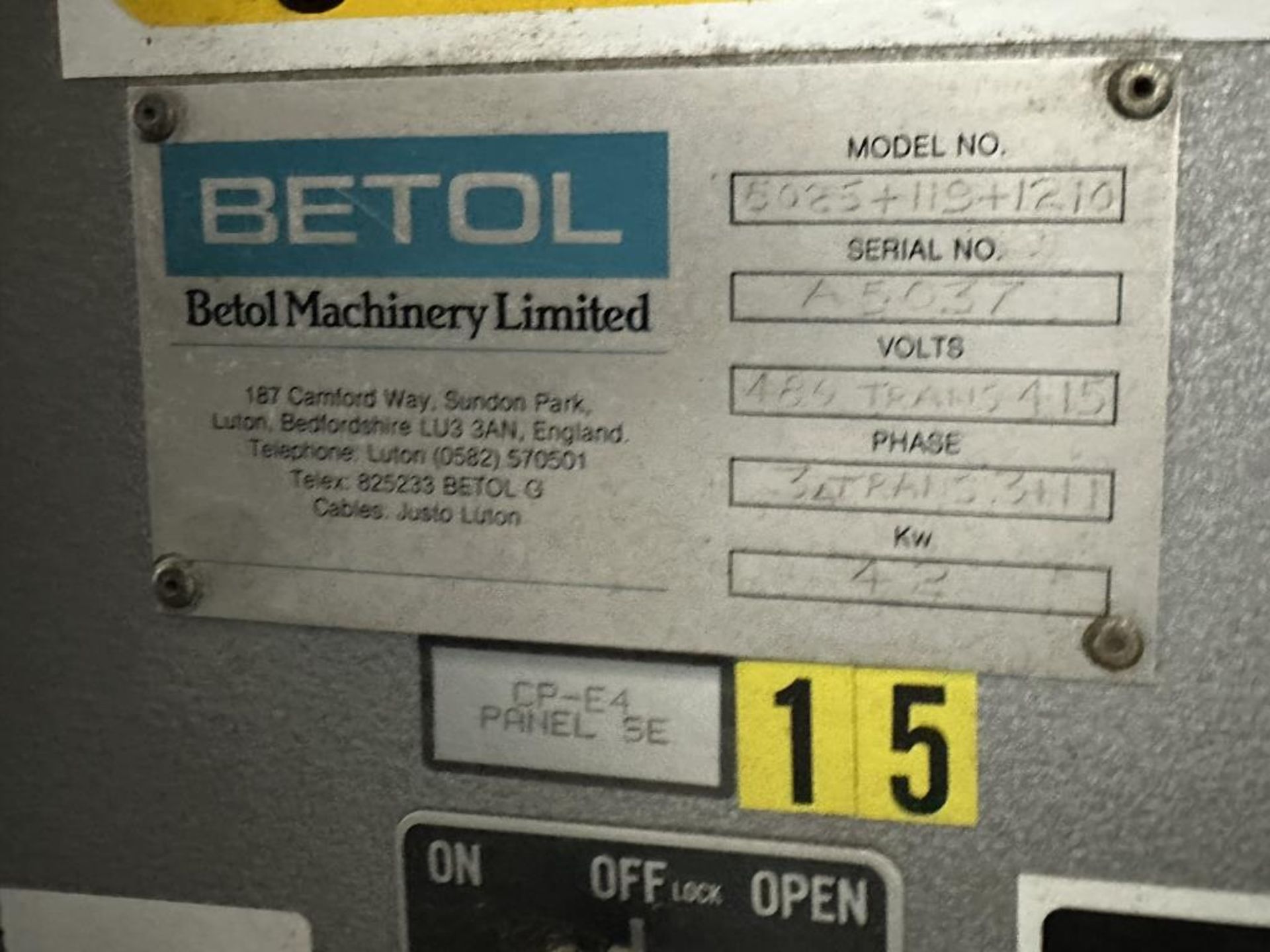 Betol 3" Stick Extrusion Line - Image 6 of 13