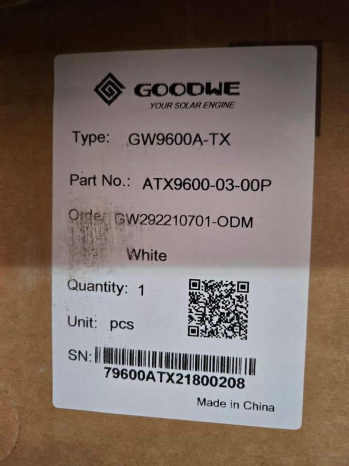 GoodWe Auto Transformers, 9600W - Image 3 of 3