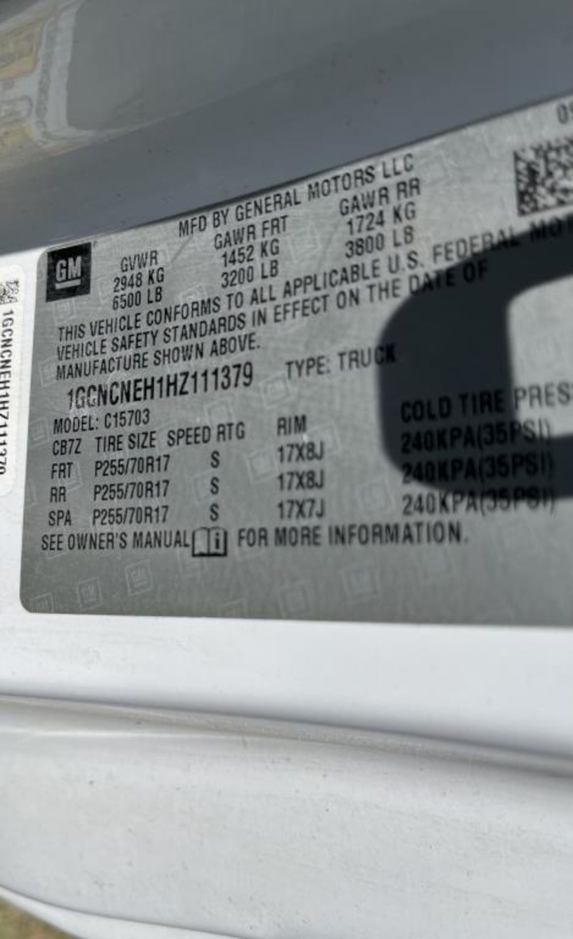 2017 Chevrolet Pickup - Image 6 of 8