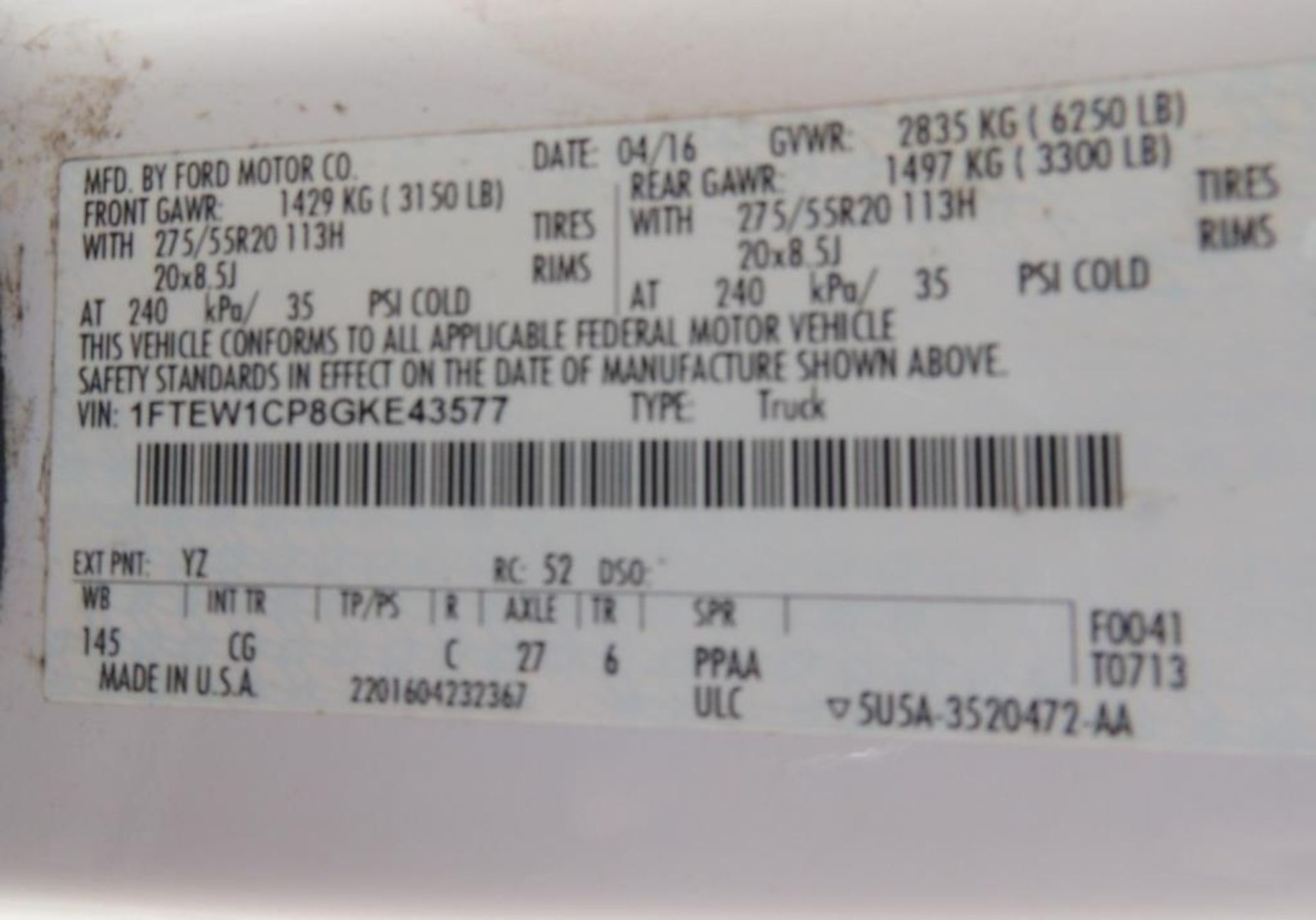 2016 Ford Pickup - Image 16 of 26