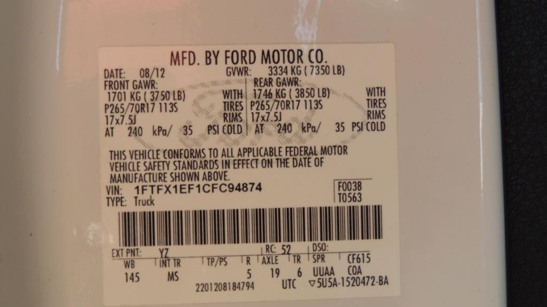 2012 Ford Pickup - Image 19 of 27