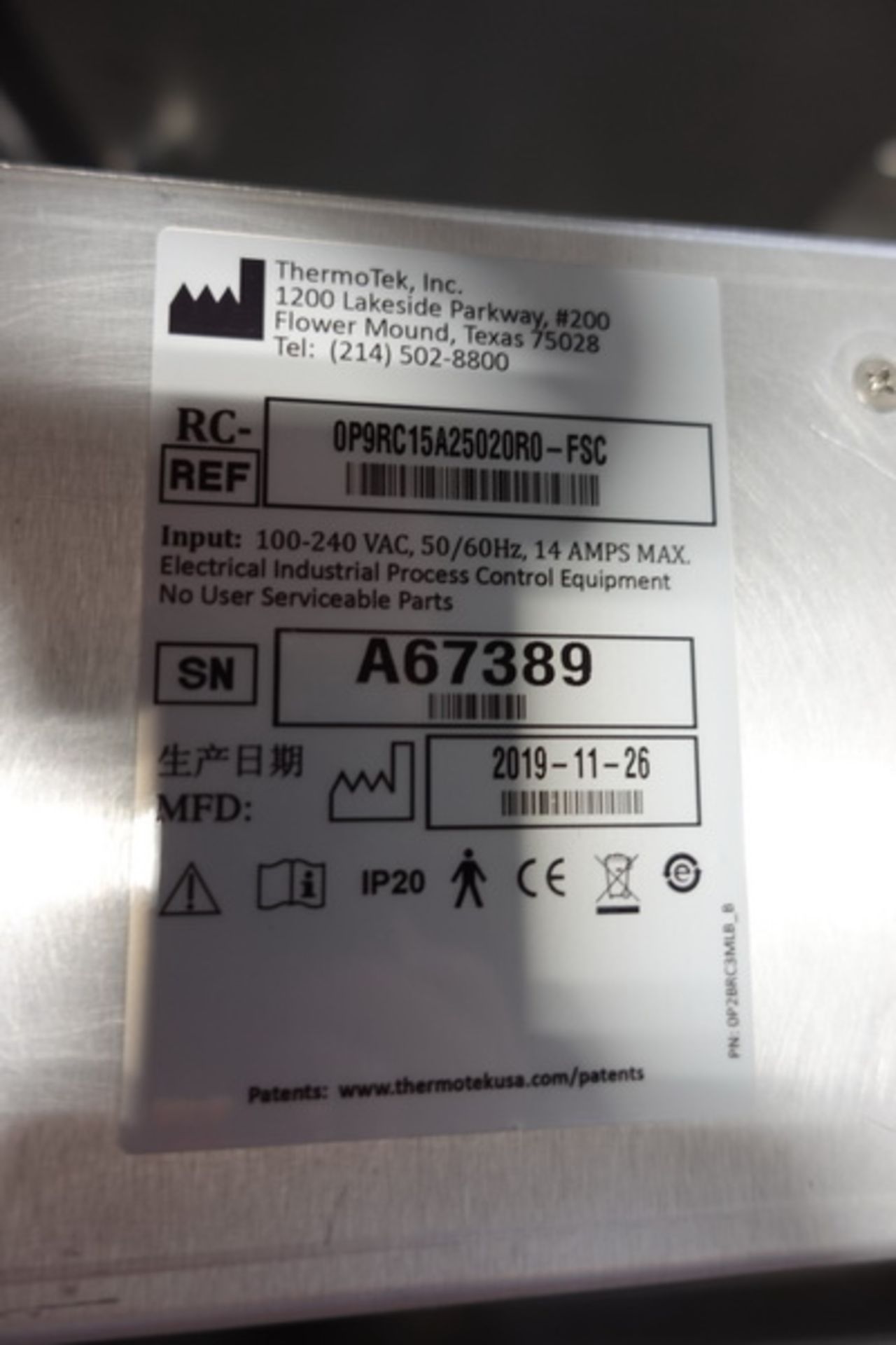 ThermoTek Rack Chiller - Image 3 of 3