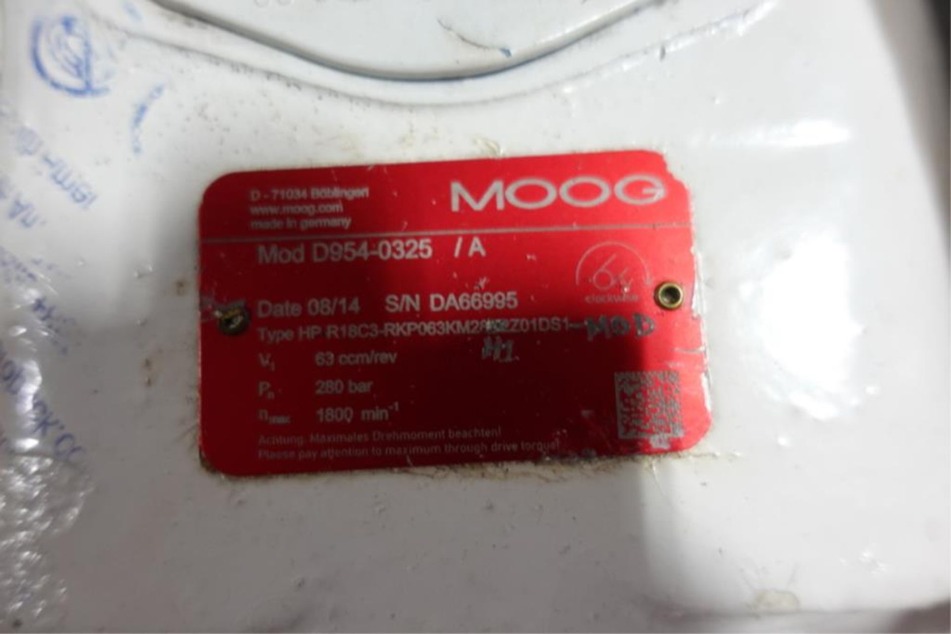 MOOG D954-0325 Radial Piston Pump - Image 2 of 2