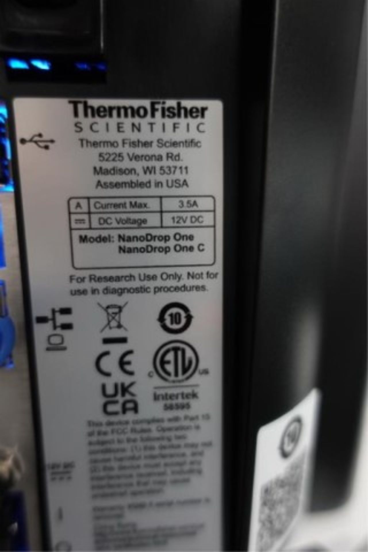 Thermo Scientific NanoDrop Spectrophotometer - Image 4 of 11