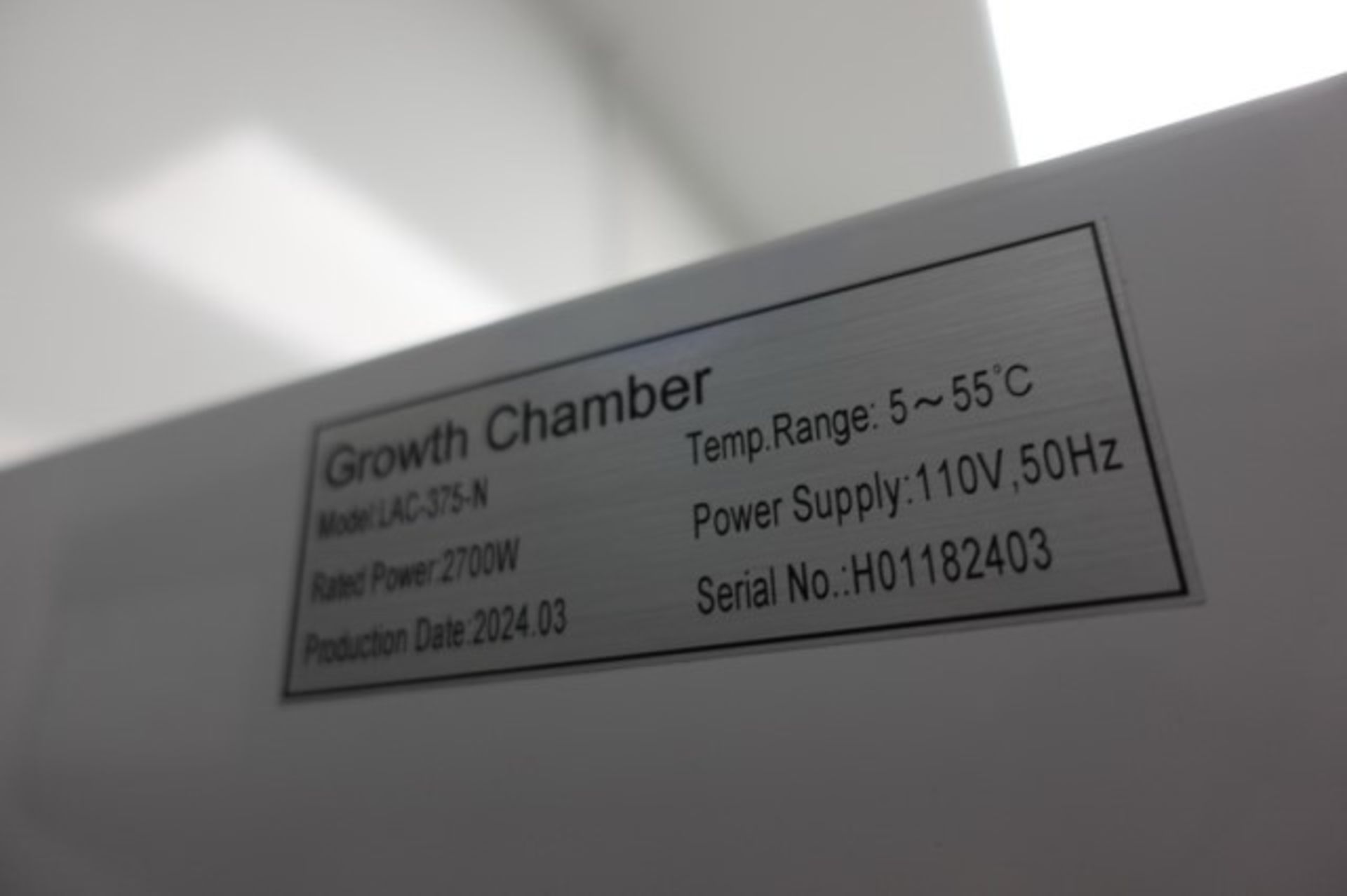 LAC-N LAC-375-N Growth Chamber - Image 5 of 5