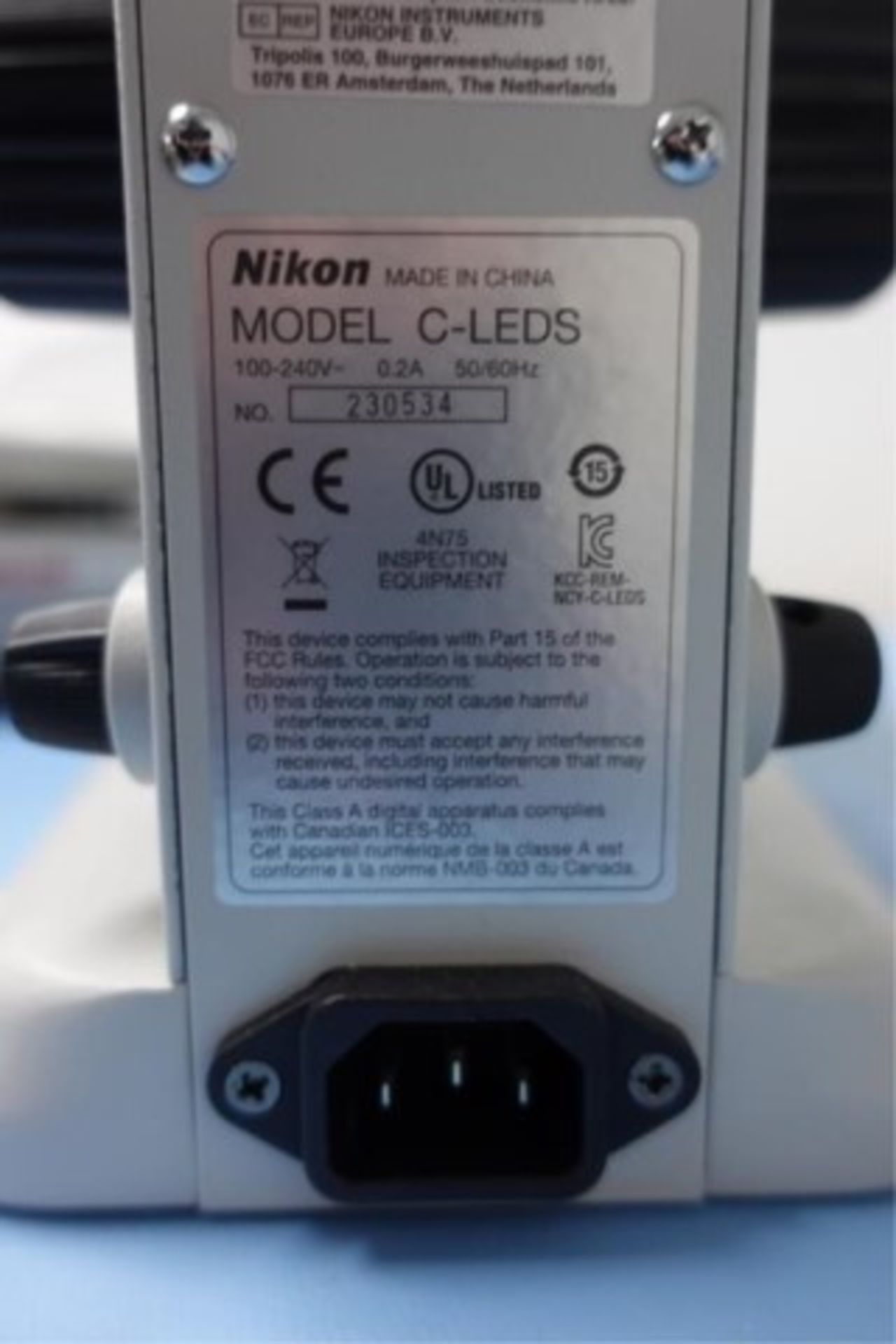 Nikon C-LEDS Microscope - Image 2 of 2