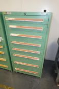 Stanley Vidmar 8-Drawer Parts Supply Cabinet