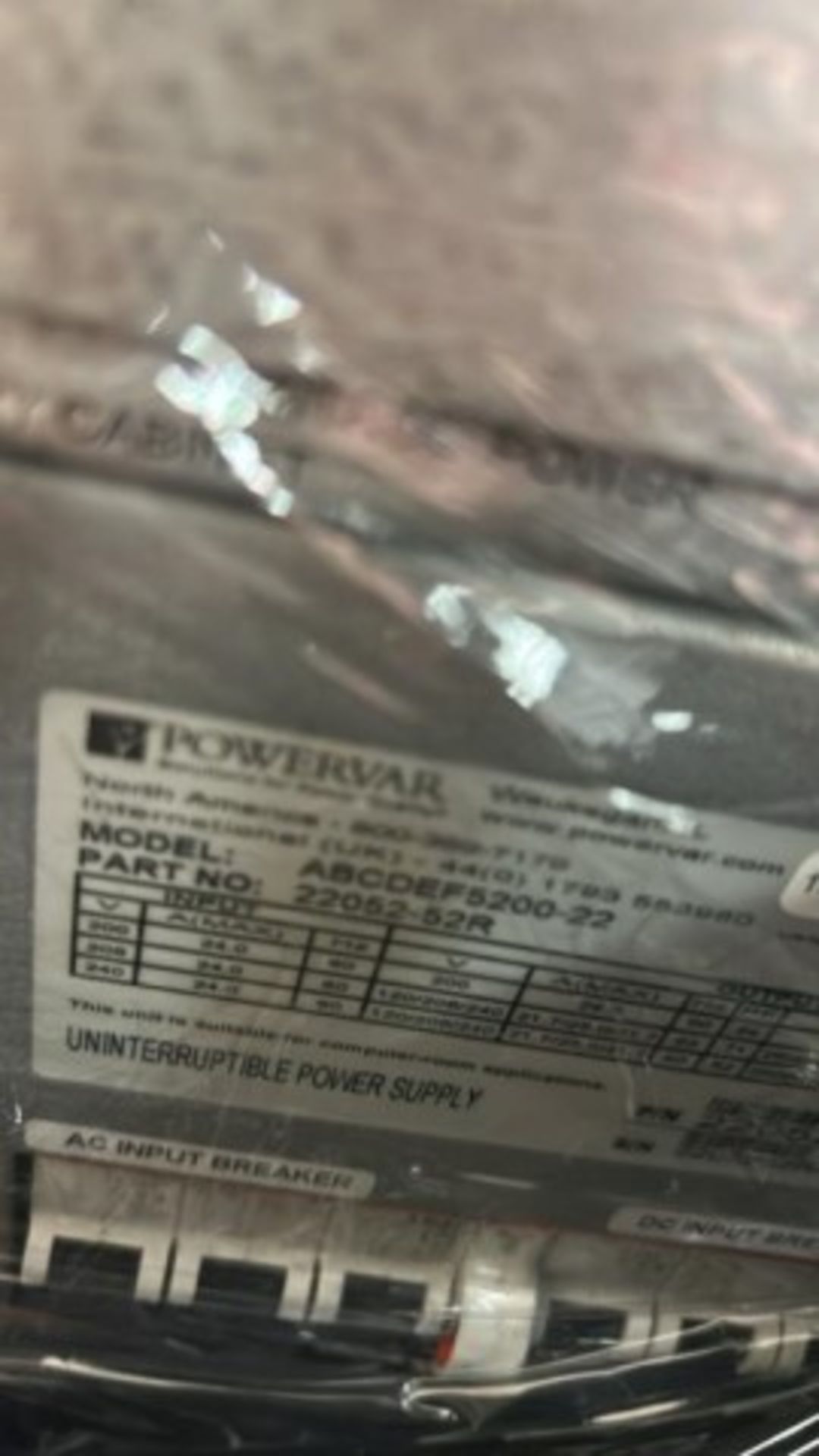 PowerVar UPS System - Image 2 of 4