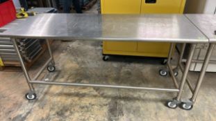 Stainless Steel Table on Wheels