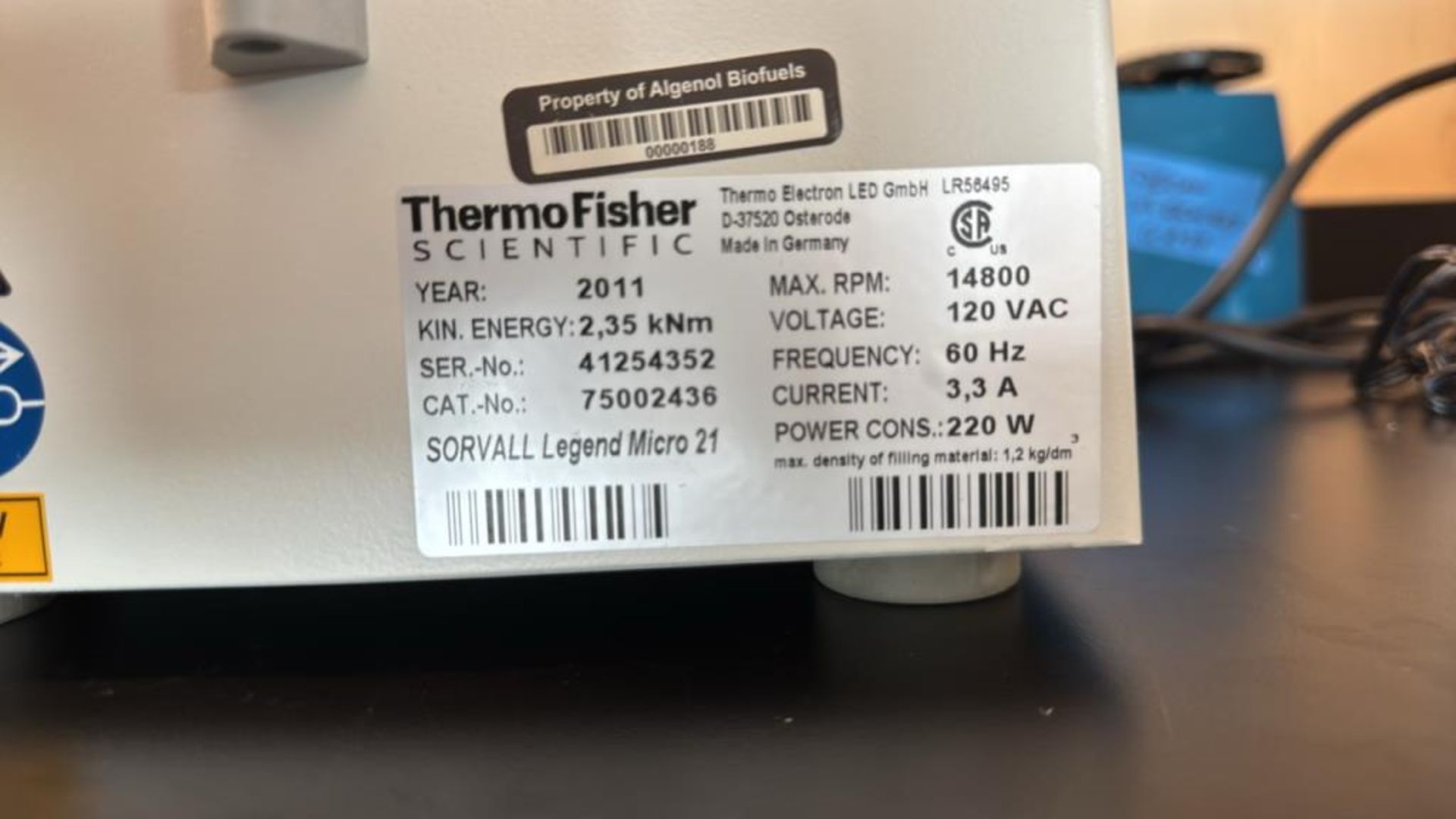 Thermo Scientific Centrifuge - Image 4 of 4