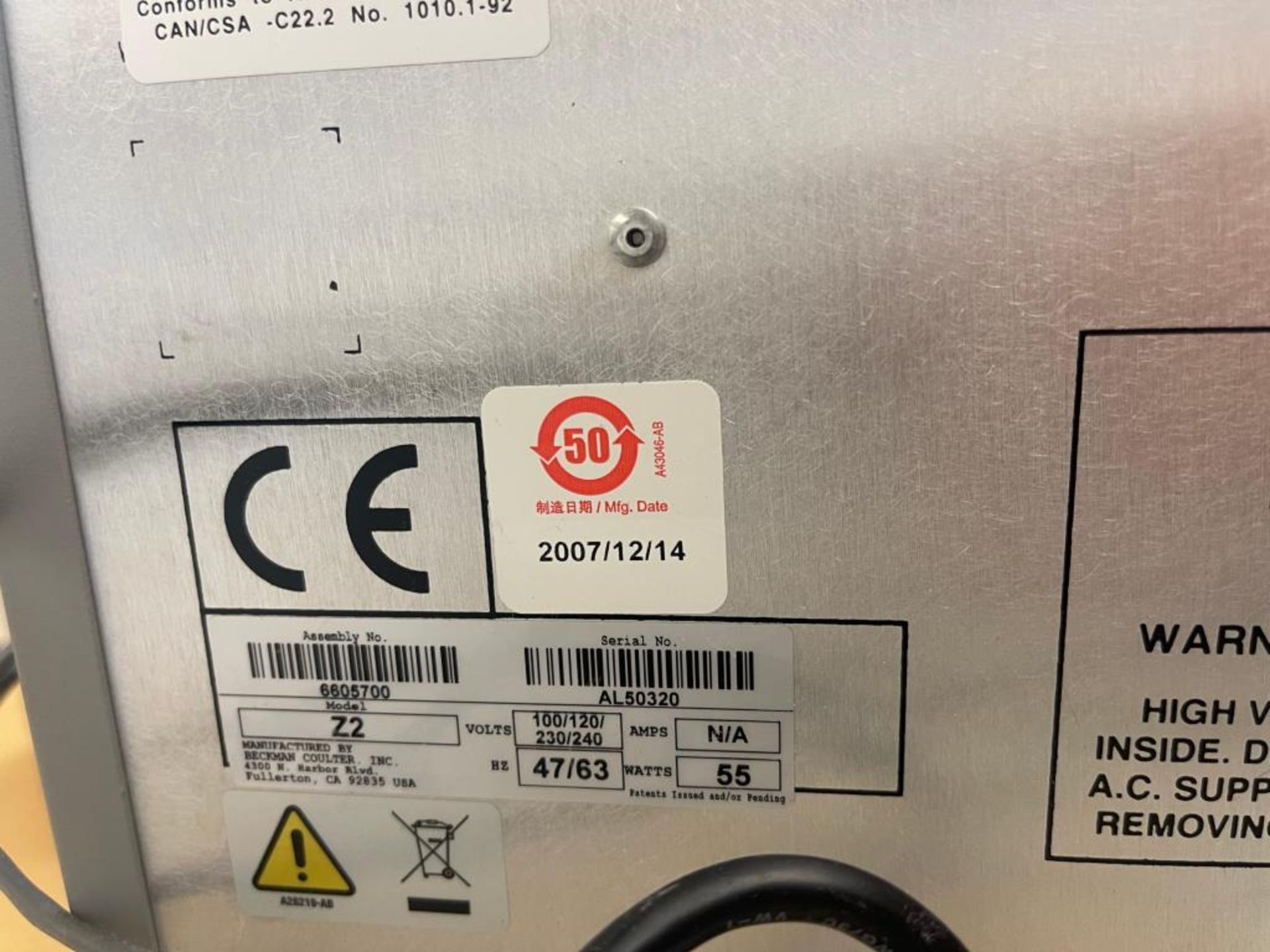 Beckman Coulter Particle Counter - Image 5 of 5