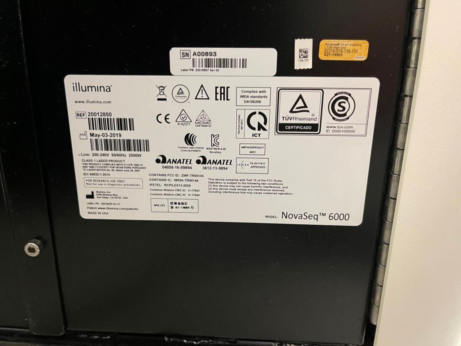 Illumina NovaSeq 6000 System - Image 7 of 7