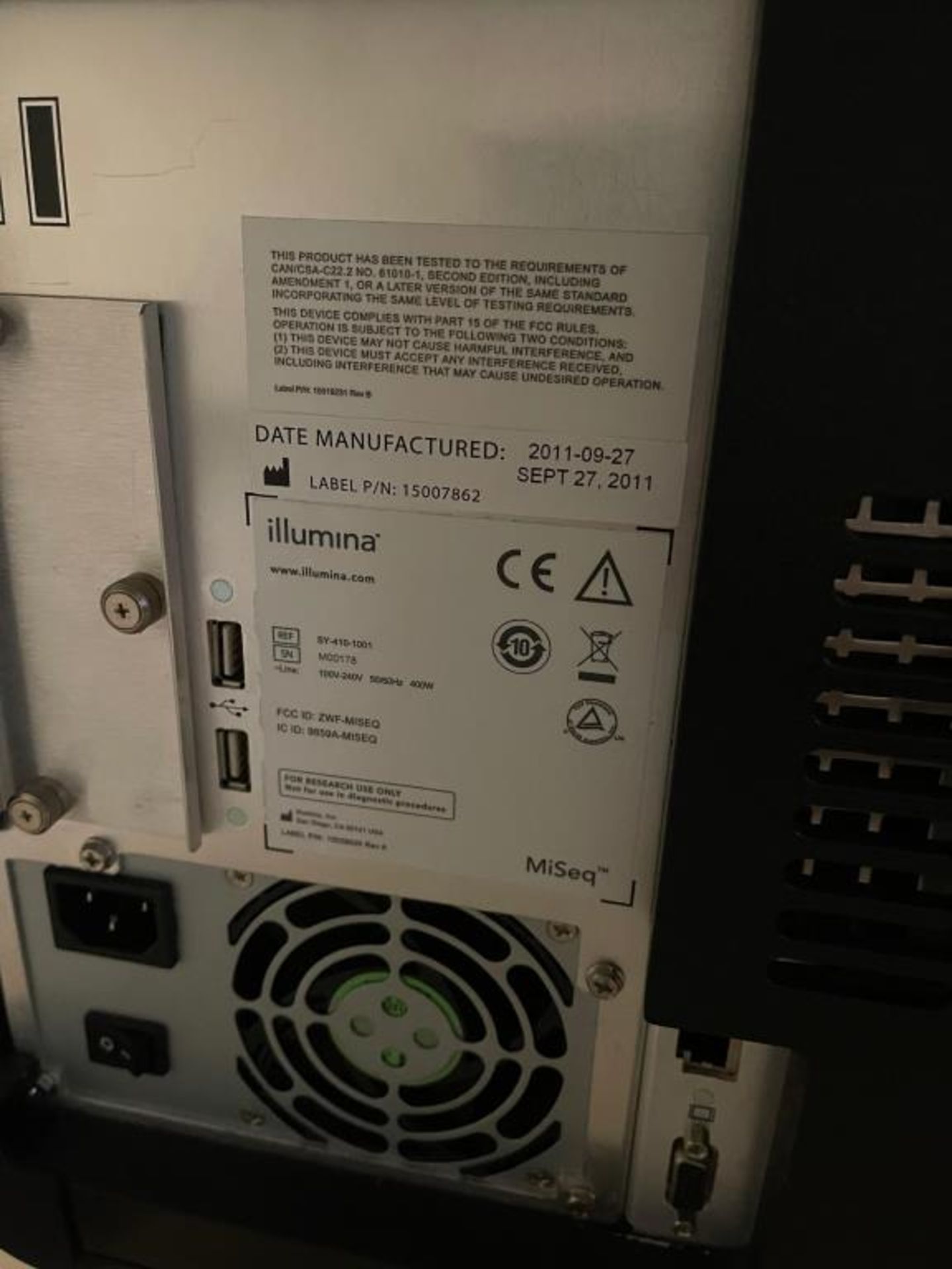 Illumina MiSeq System - Image 6 of 8
