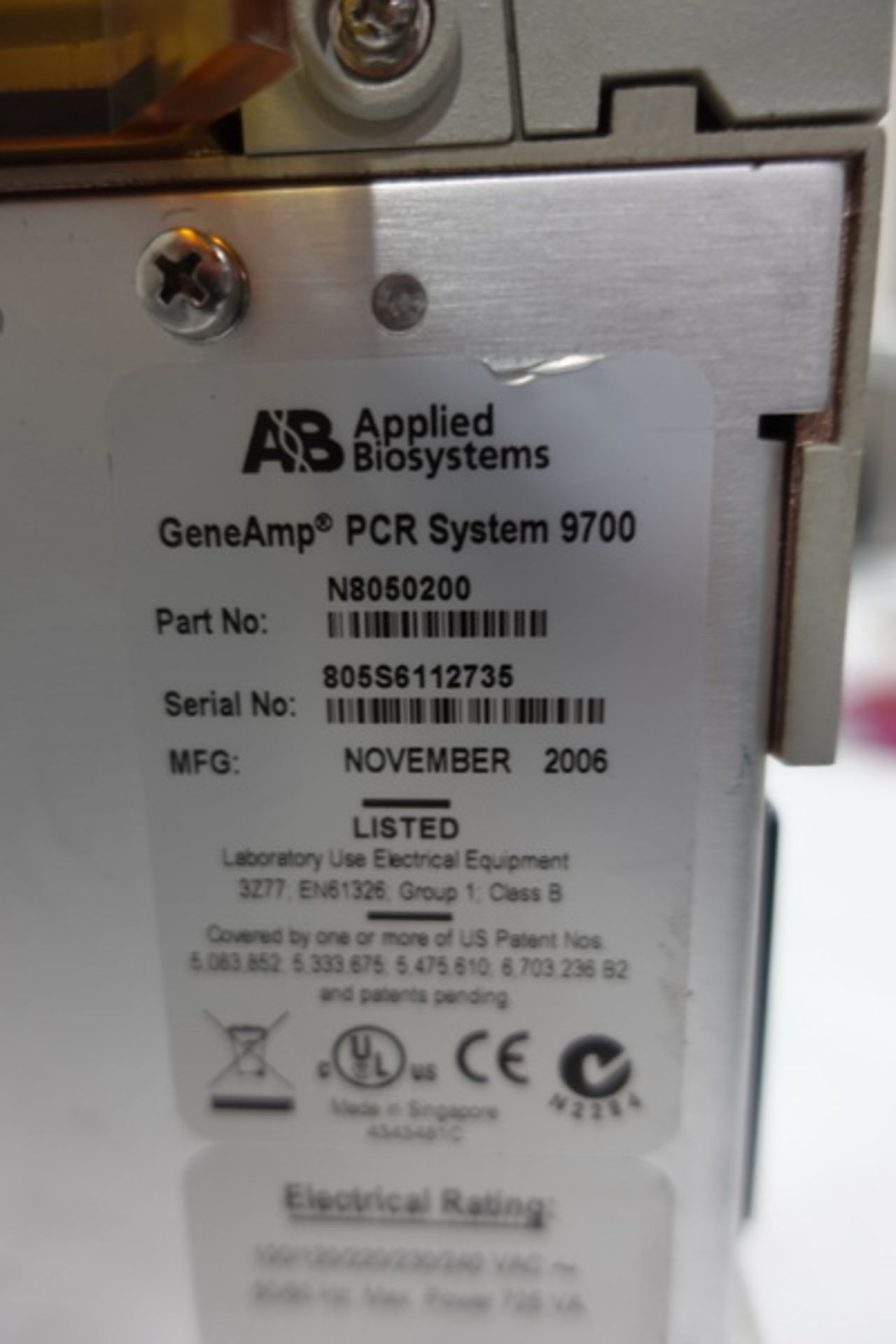 Applied Biosystems 9700 PCR System - Image 3 of 3