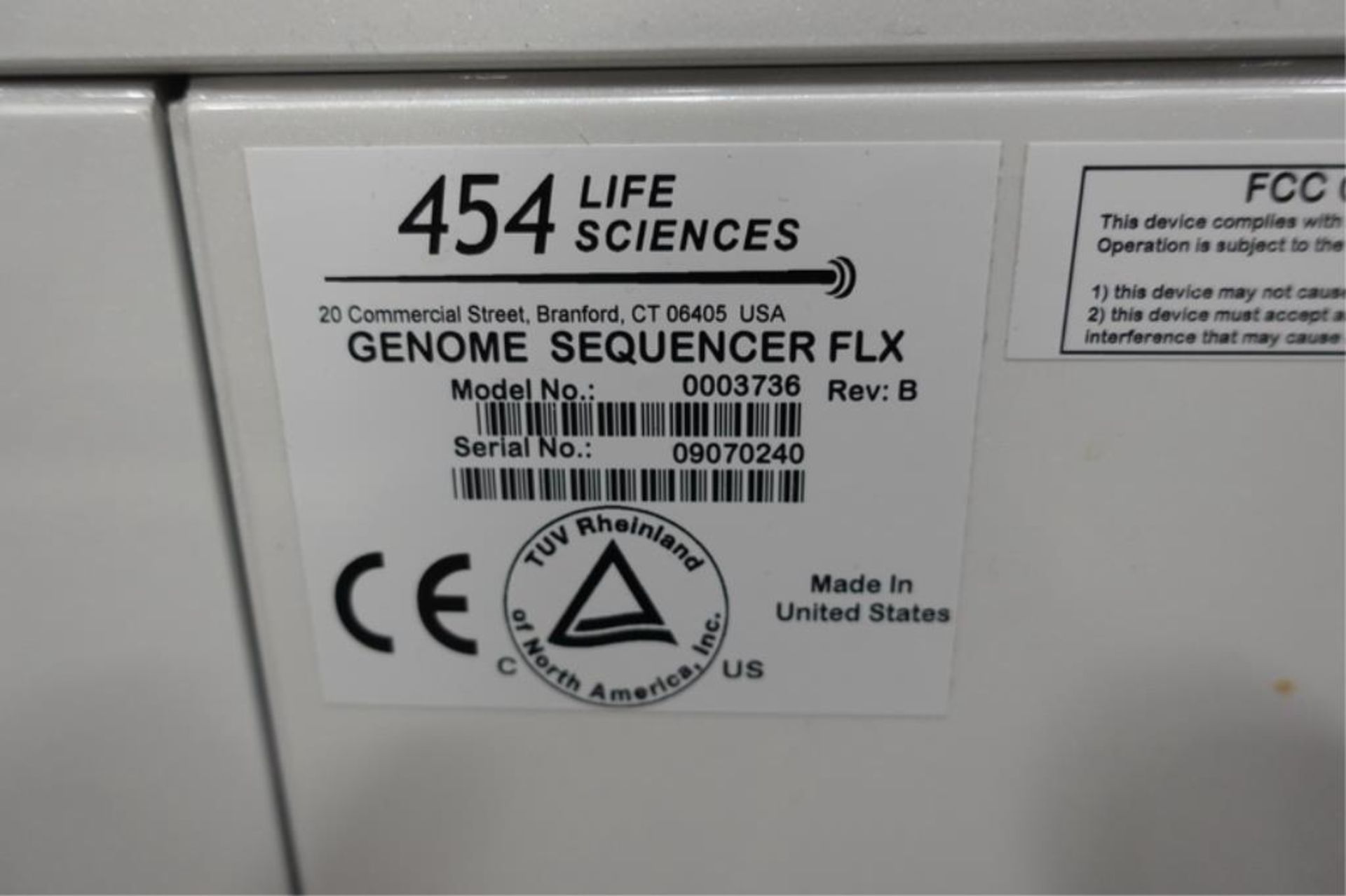 454 Life Sciences FLX Pyrosequencer - Image 3 of 3