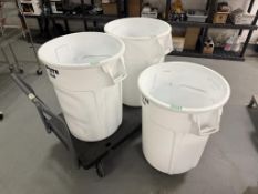 Trash Cans and Cart