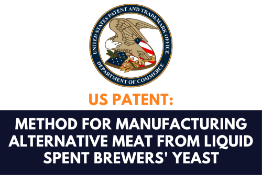 US Patent: Method for Manufacturing Alternative Meat From Liquid Spent Brewers' Yeast