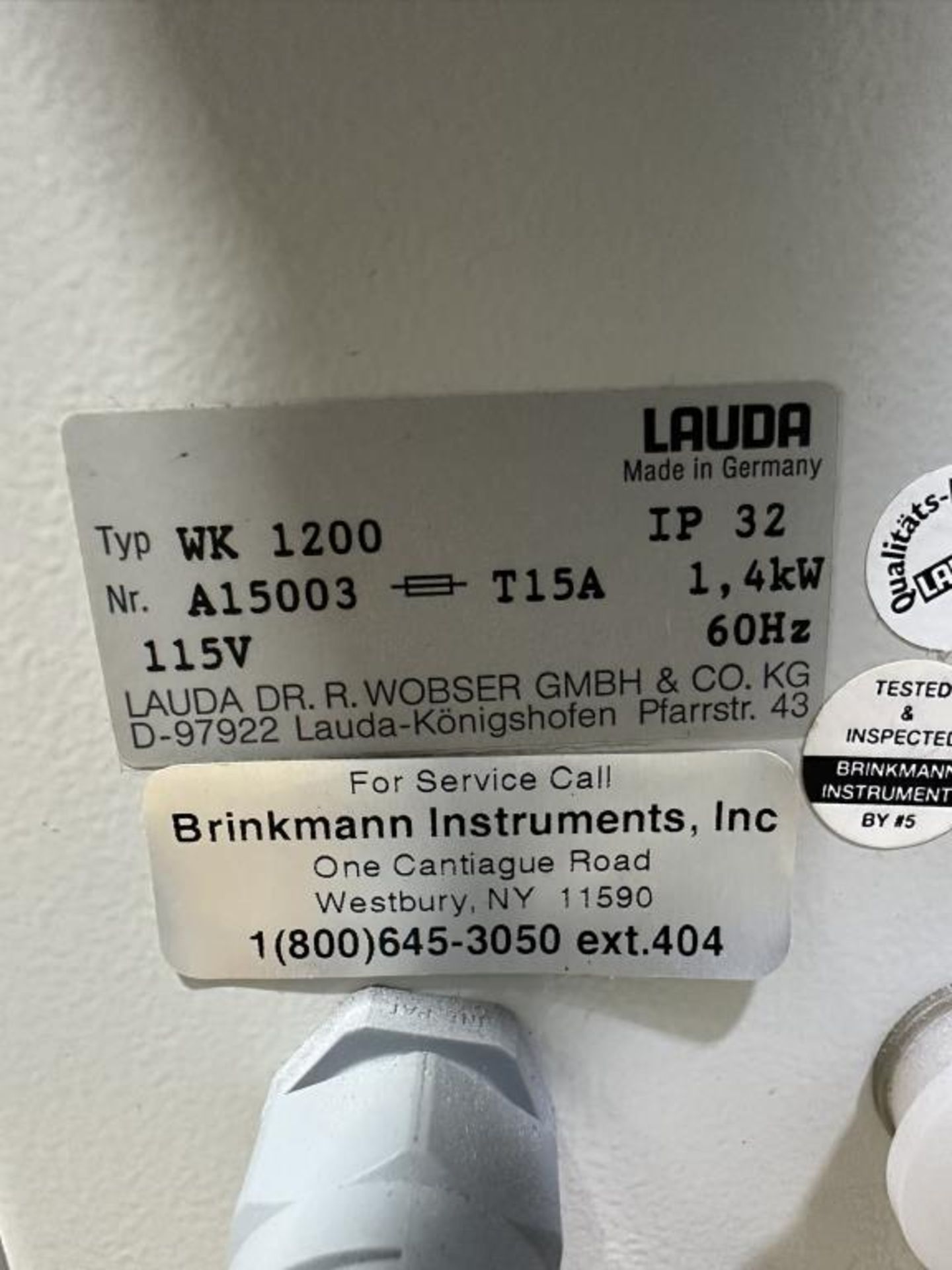 Lauda WK 1200 Recirculating Chiller - Image 4 of 4