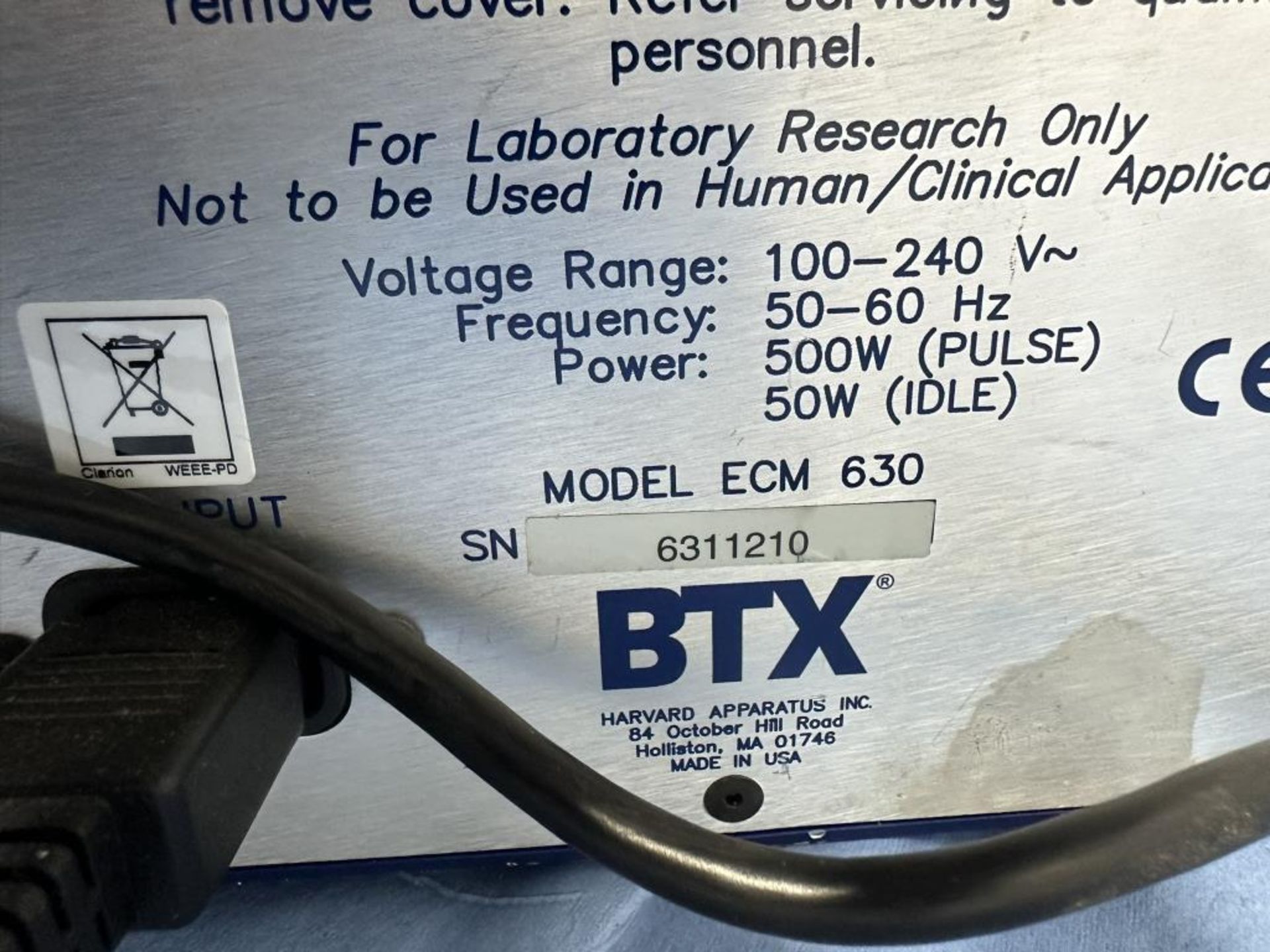 BTX ECM 630 Electro Cell Manipulator - Image 5 of 5
