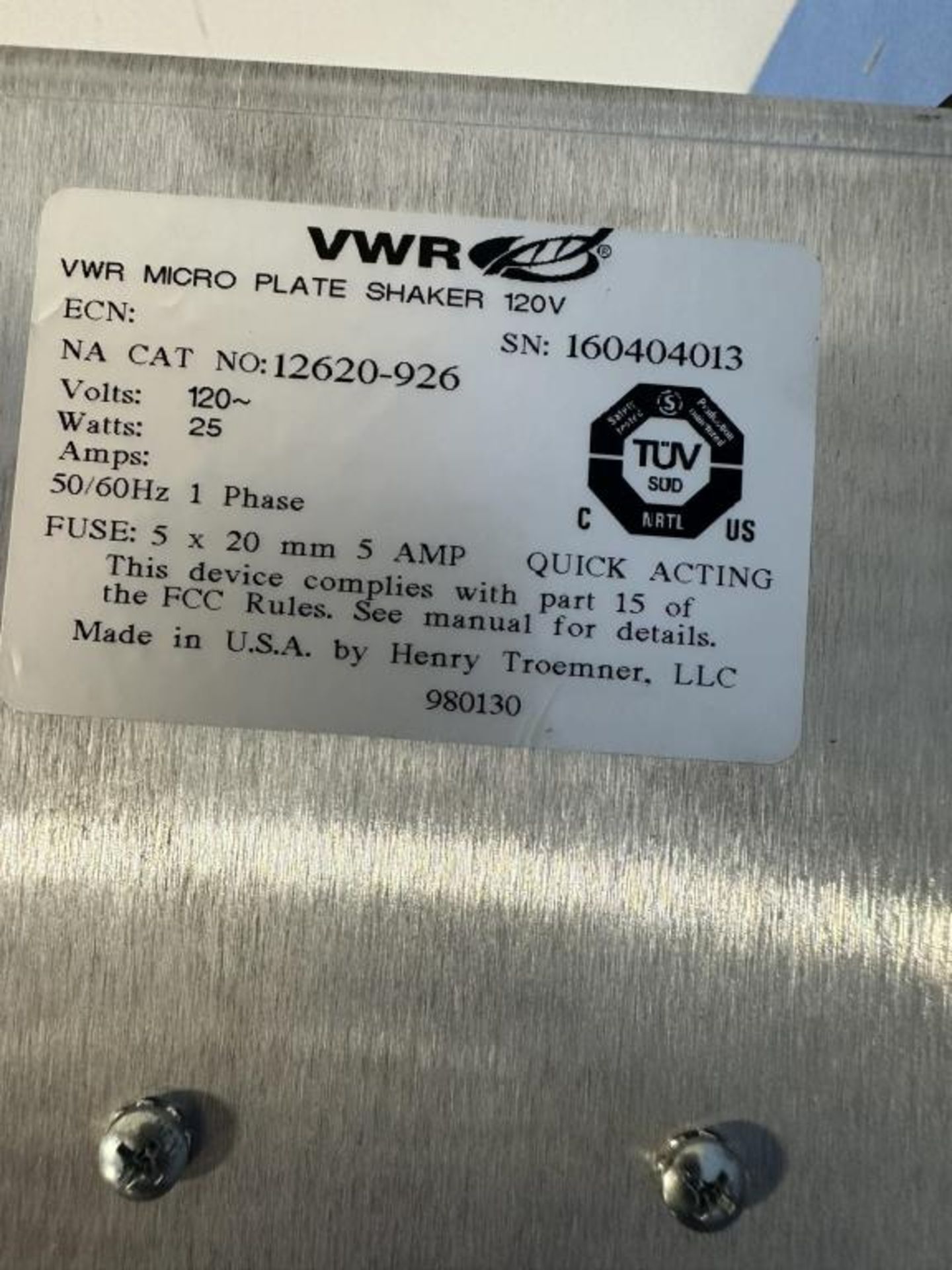 VWR Microplate Shaker - Image 5 of 5