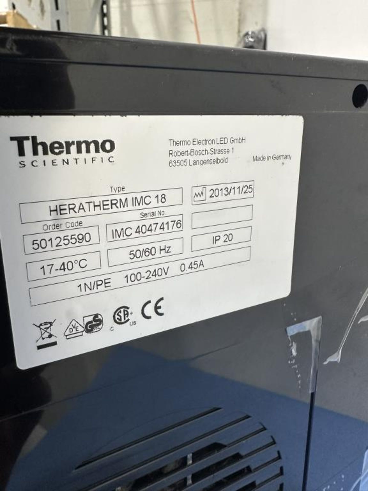 Thermo Heratherm IMC 18 Incubators - Image 7 of 8