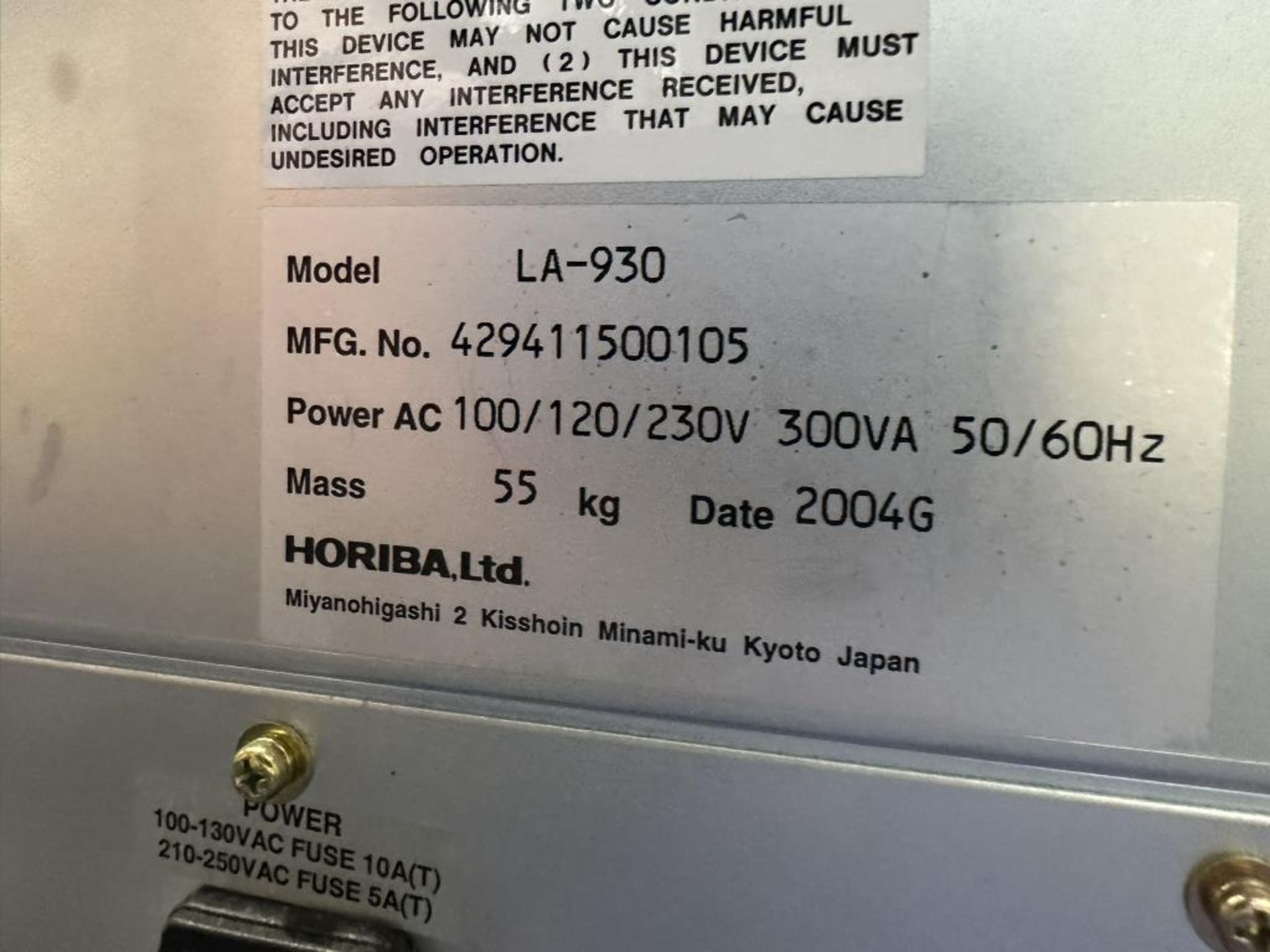 Horiba LA-930 Particle Analyzer - Image 6 of 6