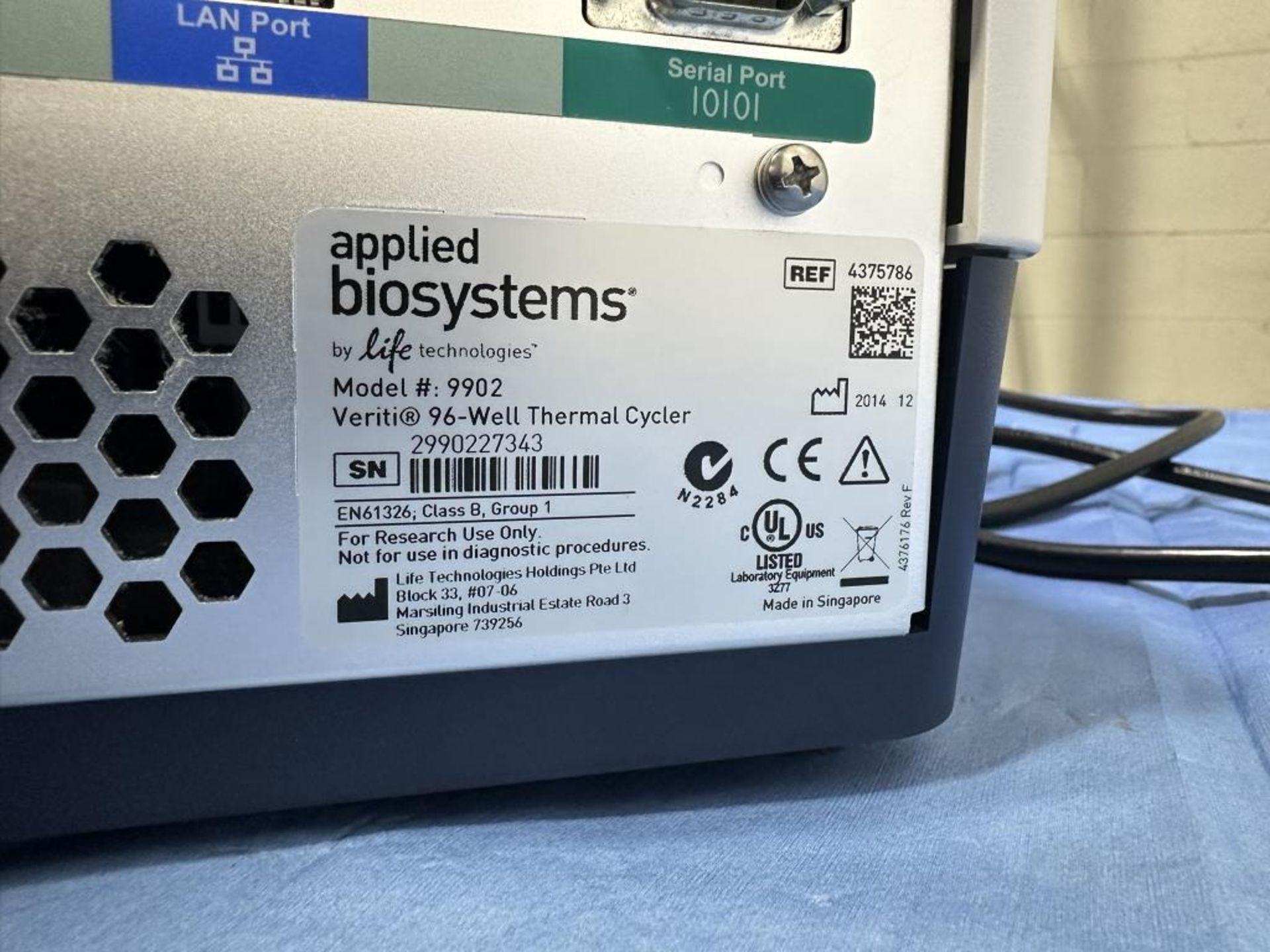 Applied Bio Veriti 96-Well Thermal Cycler - Image 5 of 5