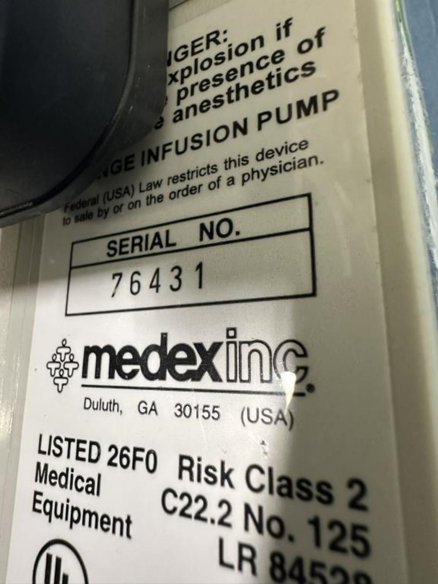 Medfusion 2001 Syringe Infusion Pump - Image 5 of 5