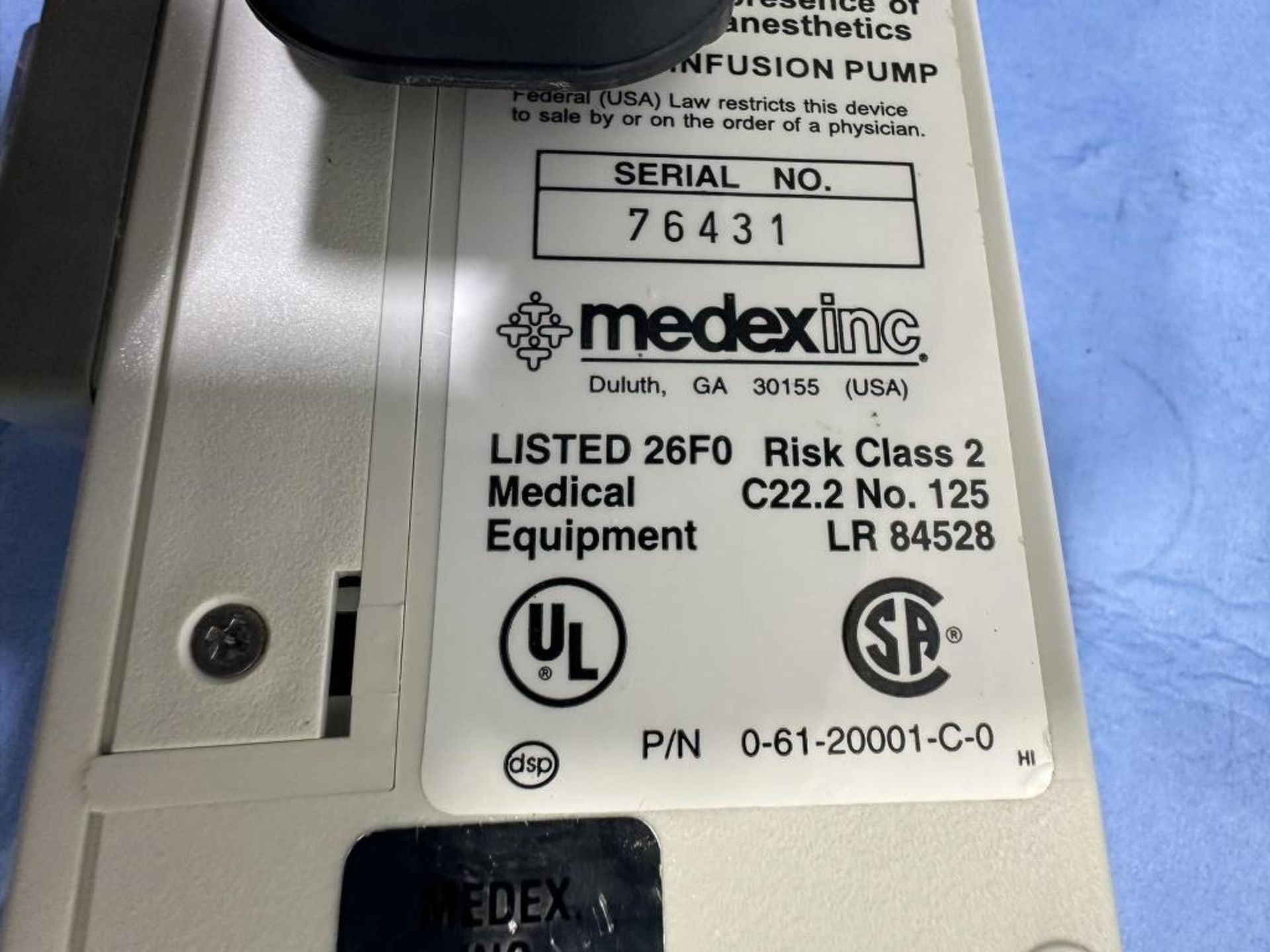 Medfusion 2001 Syringe Infusion Pump - Image 4 of 5