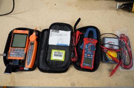 Lot of (3) Assorted Digital Line Testers