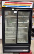TRUE GDM-37 2-Glass Door Refrigerator