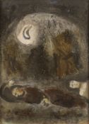 MARC CHAGALL - RUTH ZU FÜSSEN DES BOAS (1960)