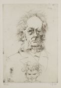 HORST JANSSEN - ZWEI ARBEITEN: IBSEN FÜR HERMANN LAATZEN, 1976, 88/180. ROSWITHA NOTHEN UND ERGO, 19