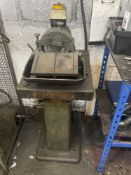 Wickman Neven , GF2, Bench Grinder On Steel Pedestal