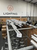Quantity of Various Length Scaffolding Poles wit Plastic Crate of Sacffold Corners As Lotted